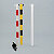 Poteau de signalisation PVC blanc sur pointe à enfoncer - 1