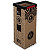 Poubelle carton 100l pour recyclage des biodéchets - Couvercle métal Rouge - 1