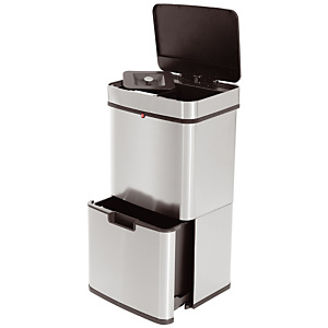 Poubelle à ouverture automatique 60 L pour le tri sélectif Poubelle à ouverture automatique 60 L pour le tri sélectif