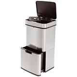 Poubelle à ouverture automatique 60 L pour le tri sélectif Poubelle à ouverture automatique 60 L pour le tri sélectif