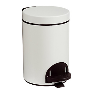Poubelle à pédale Rossignol qualité supérieure Epoxy blanc 3 L Poubelle à pédale Rossignol qualité supérieure Epoxy blanc 3 L