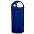 Poubelle push avec couvercle à trappe - 45l - bleu 5001 mat lisse - 1