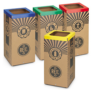 Poubelle de tri en carton 60 litres biodéchet