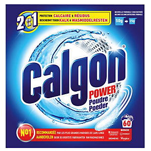 Poudre anticalcaire 60 lavages lave-linge Calgon Power 2 en 1