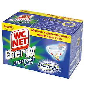 Poudre détartrante WC super nettoyant WC Net Energy boîte de 6 sachets Poudre détartrante WC super nettoyant WC Net Energy boîte de 6 sachets