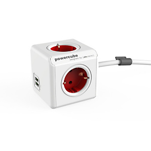 Powercube Allocacoc PowerCube Extended USB, 1,5 m, 4 salidas AC, Interior, Tipo F, Tipo F, 1 mm² 1402RD/DEEUPC Powercube Allocacoc PowerCube Extended USB, 1,5 m, 4 salidas AC, Interior, Tipo F, Tipo F, 1 mm² 1402RD/DEEUPC