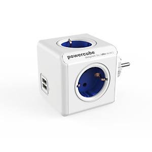 Powercube Allocacoc PowerCube Original USB, 4 salidas AC, Interior, Tipo F, Tipo F, Azul, Blanco, CE 1202BL/DEOUPC Powercube Allocacoc PowerCube Original USB, 4 salidas AC, Interior, Tipo F, Tipo F, Azul, Blanco, CE 1202BL/DEOUPC