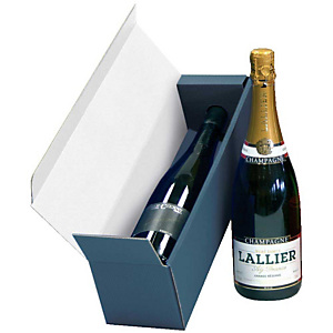 Pressel 10 Coffrets cadeau pour 1 bouteille bleu Pressel 10 Coffrets cadeau pour 1 bouteille bleu