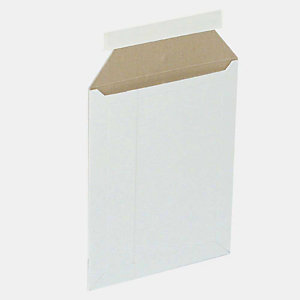 Pressel 100 cartons-pochettes d'expédition avec fermeture adhésive, blanche, 245x170mm