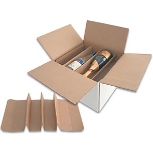 Pressel 15 Séparateurs pour 4 bouteilles, 982x347mm, brun Pressel 15 Séparateurs pour 4 bouteilles, 982x347mm, brun
