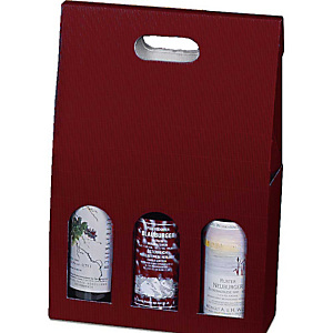 Pressel 20 boîtes cadeau pour 3 bouteilles rouge Pressel 20 boîtes cadeau pour 3 bouteilles rouge