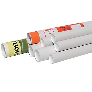 Pressel 20 Tubes d'expédition avec capuchon, blanche, 610x80mm Pressel 20 Tubes d'expédition avec capuchon, blanche, 610x80mm