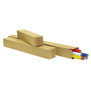 Pressel Scatola lunga, 1200x150x150 mm, Cartone a onda singola, Parte superiore ripiegabile, Avana (confezione 20 pezzi) Pressel Scatola lunga, 1200x150x150 mm, Cartone a onda singola, Parte superiore ripiegabile, Avana (confezione 20 pezzi)