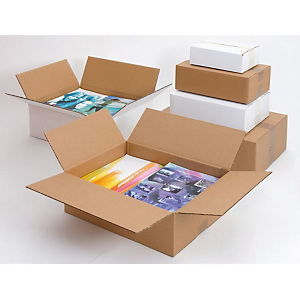 Pressel Scatola tipo americano, 800x600x400 mm, Cartone a doppia onda, Parte superiore ripiegabile, Avana (confezione 5 pezzi) Pressel Scatola tipo americano, 800x600x400 mm, Cartone a doppia onda, Parte superiore ripiegabile, Avana (confezione 5 pezzi)