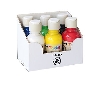 PRIMO - MOROCOLOR Colori per tessuti - 125 ml - colori assortiti - Primo - box 6 pezzi