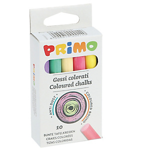 PRIMO - MOROCOLOR Gessetti tondi - ø 9x80 mm - colorati - Primo - Scatola 10 gessetti tondi PRIMO - MOROCOLOR Gessetti tondi - ø 9x80 mm - colorati - Primo - Scatola 10 gessetti tondi