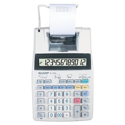 Print rekenmachine Sharp EL 1750V - 1