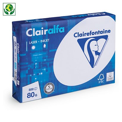 Printpapier Clairalfa Clairefontaine formaat A3 extra wit - 1