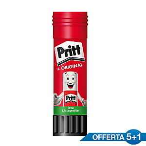 Pritt 5 colle '' Stick'' da 22 g + 1 compresa nel prezzo Pritt 5 colle '' Stick'' da 22 g + 1 compresa nel prezzo