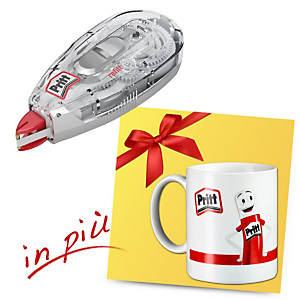 Pritt Offerta 10 correttori a nastro Compact Flex 4,2 mm x 10 m + 1 Mug compreso nel prezzo Pritt Offerta 10 correttori a nastro Compact Flex 4,2 mm x 10 m + 1 Mug compreso nel prezzo