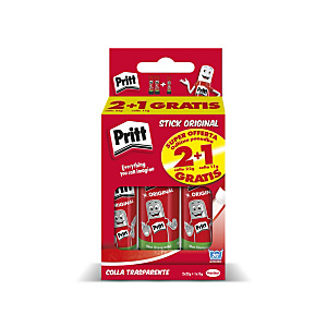 Pritt Offerta 2 Colle stick da 22 g + 1 Colla stick da 11 g Gratis Pritt Offerta 2 Colle stick da 22 g + 1 Colla stick da 11 g Gratis