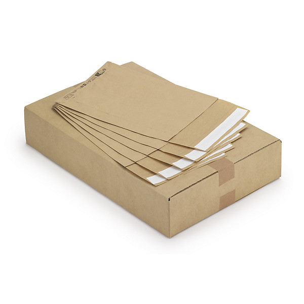 Proefpakket kraftpapieren verzendzak met zijvouwen 30 x 42 x 10 cm - 1