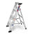 Professional aluminium builders step ladders, 4 treads - 1