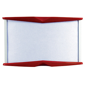 Professioneel deurbordje gepersonaliseerd Pyxis 5,5 x 9 cm rood