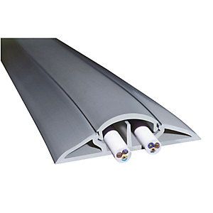 Protège-câbles longueur 5 m 2 x 12 mm gris