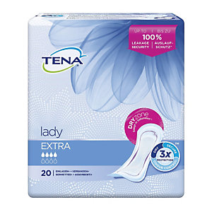 Protections Tena Expert Lady Extra, le paquet de 20