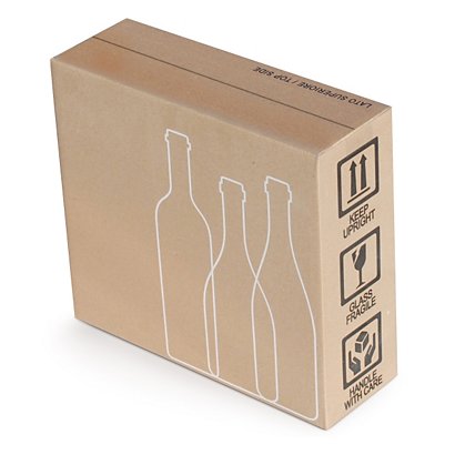 Protective beer cases, 6 bottle case, pack of 20 - 1