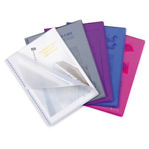 protège-documents couleur transparent Le Lutin OXFORD 20 pochettes