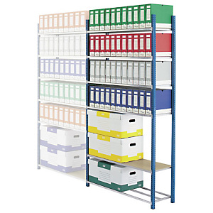 PROVOST Estantería de archivo Archiva - módulo inicial 103 (an) x 200 (alt) x 35 (prof) cm. PROVOST Estantería de archivo Archiva - módulo inicial 103 (an) x 200 (alt) x 35 (prof) cm.
