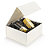 Pudełko ozdobne zamykane na magnes  rozmiar 375x265x65 mm - kość słoniowa (odcień żółty) - 1