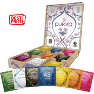 pukka Coffret sélection thé et infusion 100% bio - 45 sachets