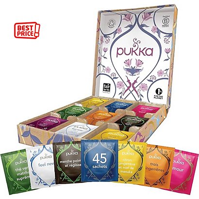 pukka Coffret sélection thé et infusion 100% bio - 45 sachets - 1