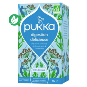 pukka Thé Digestion délicieuse anis fenouil cardamome - Biologique et équitable - Boîte de 20 sachets pukka Thé Digestion délicieuse anis fenouil cardamome - Biologique et équitable - Boîte de 20 sachets