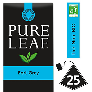 PURE LEAF Thé noir Earl Grey - 25 sachets pyramide PURE LEAF Thé noir Earl Grey - 25 sachets pyramide