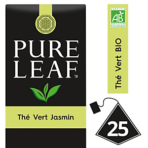 PURE LEAF Thé vert au Jasmin - 25 sachets pyramide PURE LEAF Thé vert au Jasmin - 25 sachets pyramide