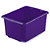 Purple, stack and store plastic containers, 14L, pack of 5 - 1