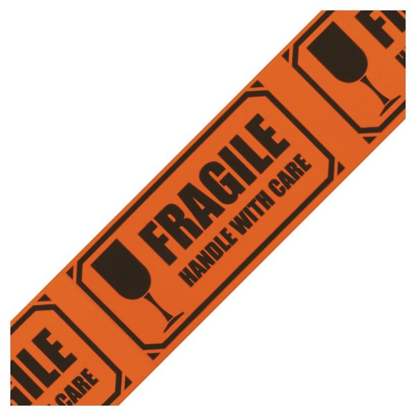 PVC-merketape med standard trykk - Forsiktig glass - 3