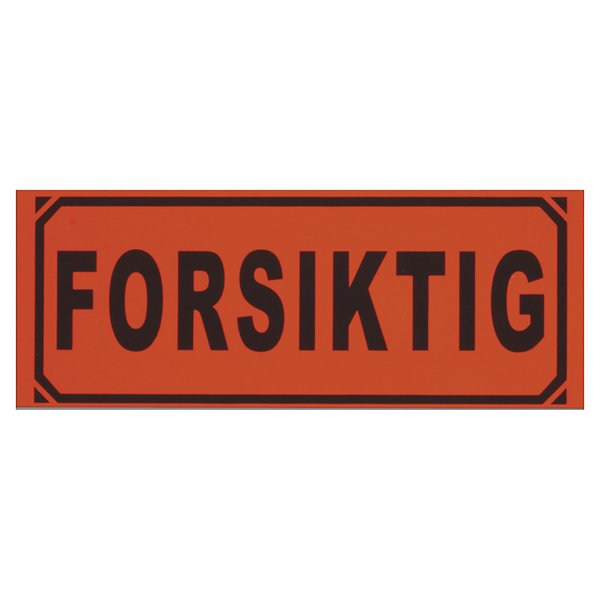 PVC-merketape med standard trykk - Forsiktig glass - 10