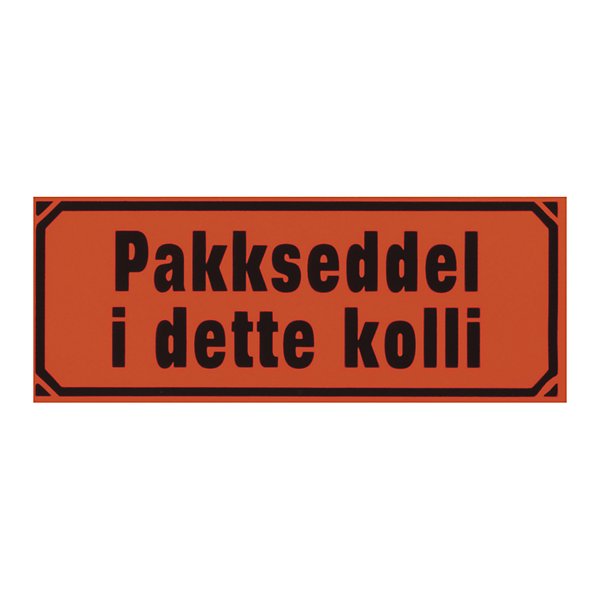 PVC-merketape med standard trykk - Forsiktig glass - 7
