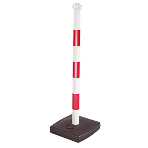 PVC paal rood/wit te ballasten PVC paal rood/wit te ballasten