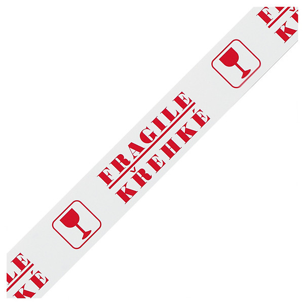 PVC výstražná páska, Fragile-Krehké - 1
