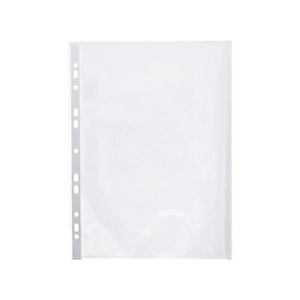 Q-CONNECT Funda perforada multitaladro, A3 apaisada, 80 micras, cristal, con apertura superior, bolsa de 10 unidades Q-CONNECT Funda perforada multitaladro, A3 apaisada, 80 micras, cristal, con apertura superior, bolsa de 10 unidades