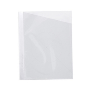 Q-CONNECT Funda portadocumentos, sin taladros, corte oblicuo, 290 x 195 mm, cristal, 4 taladros, PVC, 90 micras, caja de 100 unidades Q-CONNECT Funda portadocumentos, sin taladros, corte oblicuo, 290 x 195 mm, cristal, 4 taladros, PVC, 90 micras, caja de 100 unidades