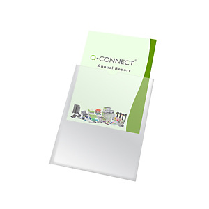 Q CONNECT Fundas portadocumentos en PVC, formato A4, 210 x 297 mm