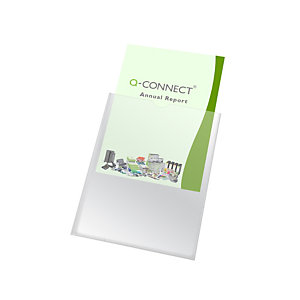 Q CONNECT Fundas portadocumentos en PVC, formato A6, 105 x 148 mm