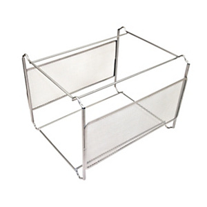 Q-CONNECT KF00832 Soporte para carpetas colgantes, rejilla, color plata, metálico, 335 x 285 x 250 mm, para carpetas colgantes A4 Q-CONNECT KF00832 Soporte para carpetas colgantes, rejilla, color plata, metálico, 335 x 285 x 250 mm, para carpetas colgantes A4